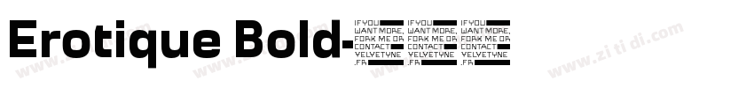 Erotique Bold字体转换